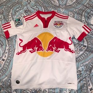 Red Bull’s white soccer jersey